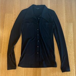 Low Classic Black Collared Shirt